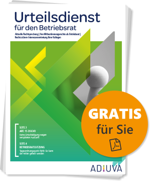 Urteilsdienst f&uuml;r den Betriebsrat